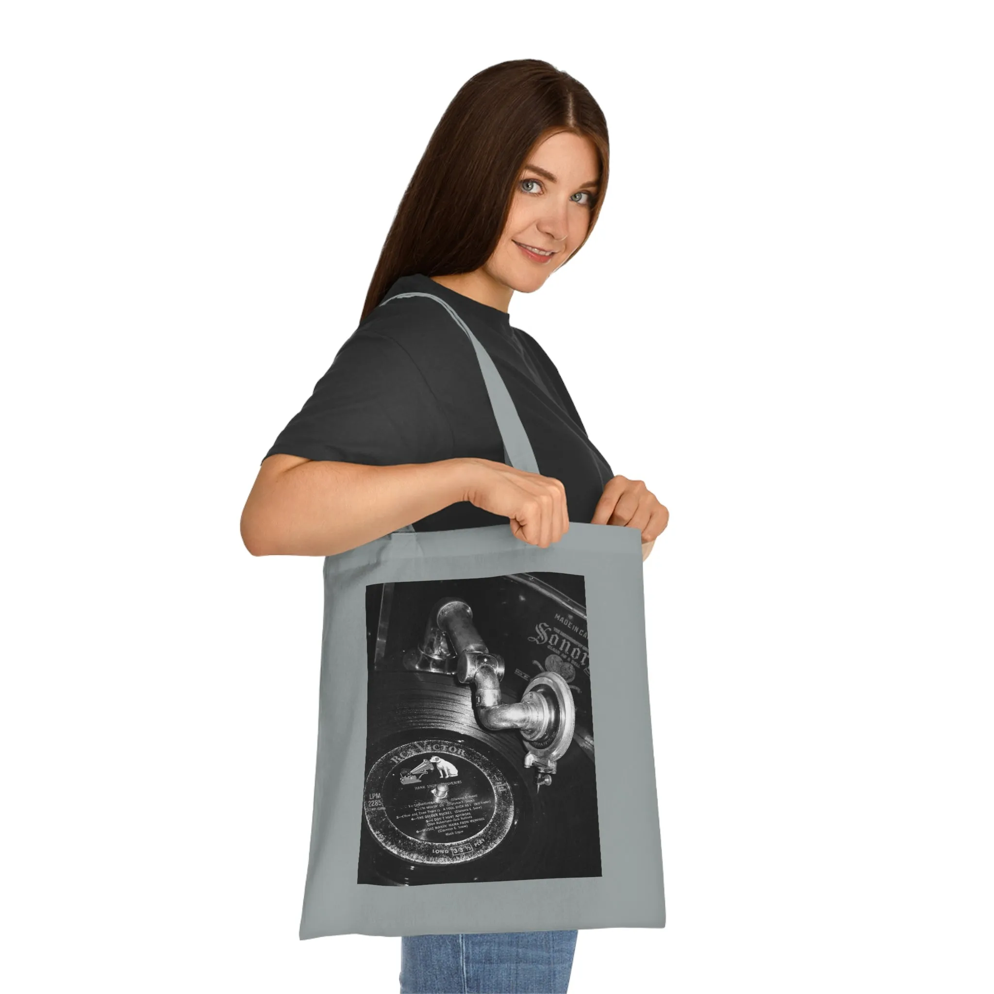 Phonograph 1910 - Cotton Tote ~ Sharon Dawn Collection