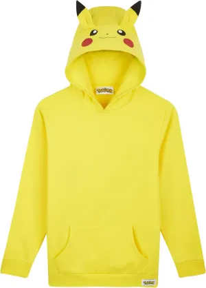 Pokemon Hoodie for Boys & Teens Hooded Sweatshirt Warm Anime Pikachu Sweater