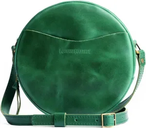 Portland Leather Goods Circle Crossbody Bag for Women  Handmade from the Finest Full-Grain Hides