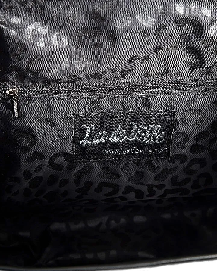 Purple Sparkle & Leopard Atomic Tote Medium