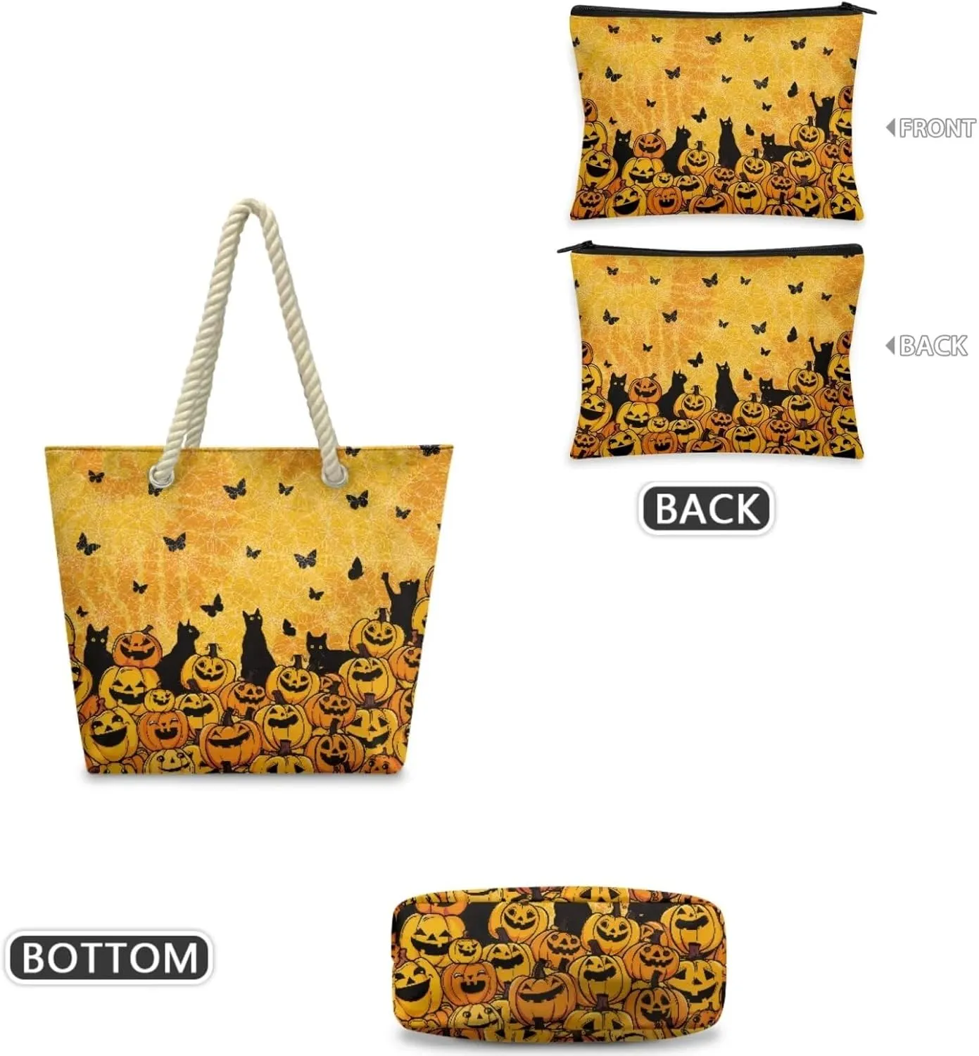 Rope Tote Bag Set with Coin Purse, Beach Totes Bags for Women,Bolso De Playa Para Mujer, Unique Gifts for Female