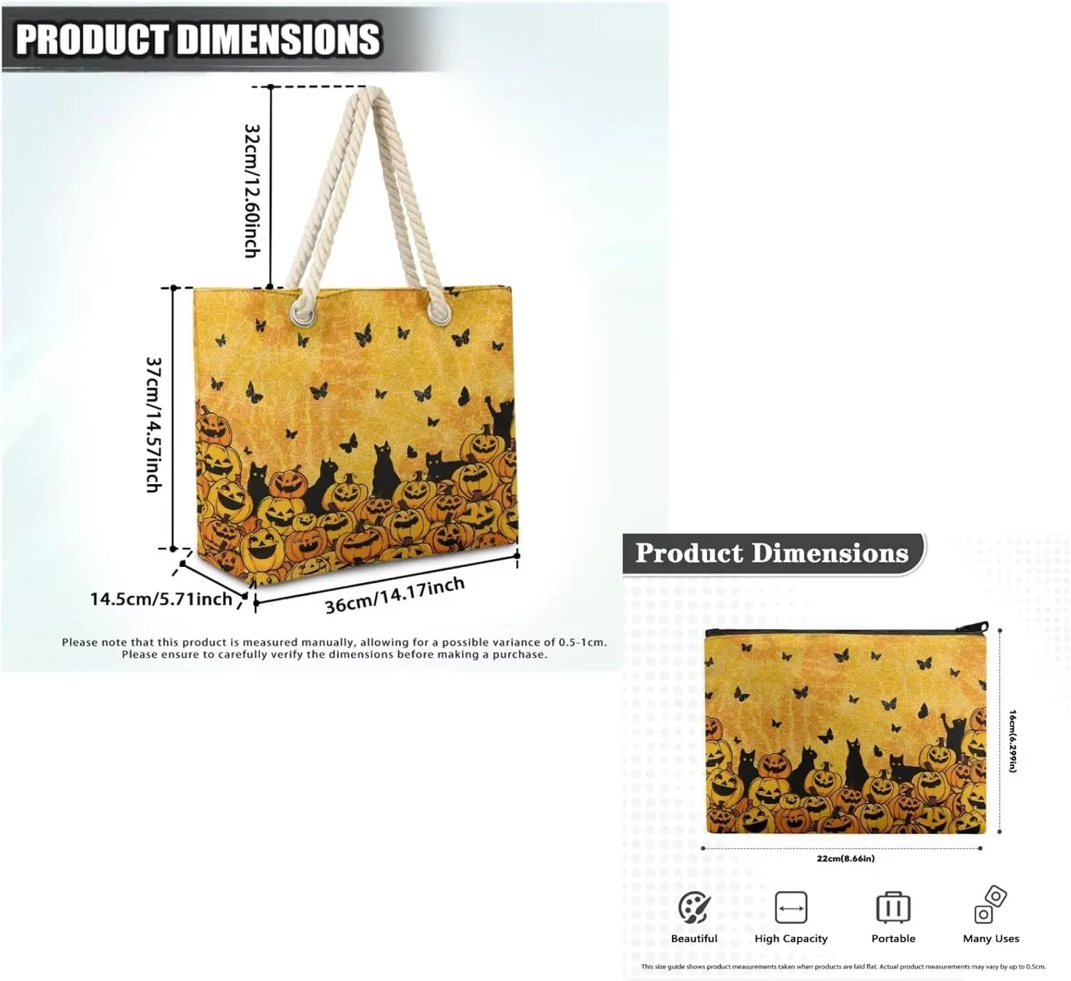 Rope Tote Bag Set with Coin Purse, Beach Totes Bags for Women,Bolso De Playa Para Mujer, Unique Gifts for Female