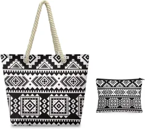 Rope Tote Bag Set with Coin Purse, Beach Totes Bags for Women,Bolso De Playa Para Mujer, Unique Gifts for Female