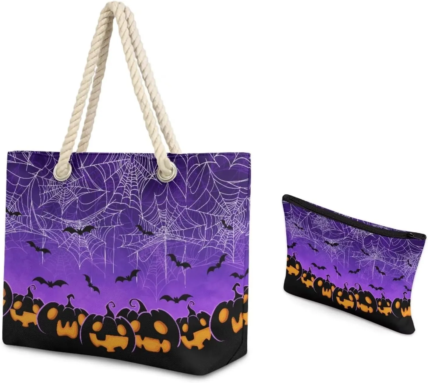 Rope Tote Bag Set with Coin Purse, Beach Totes Bags for Women,Bolso De Playa Para Mujer, Unique Gifts for Female