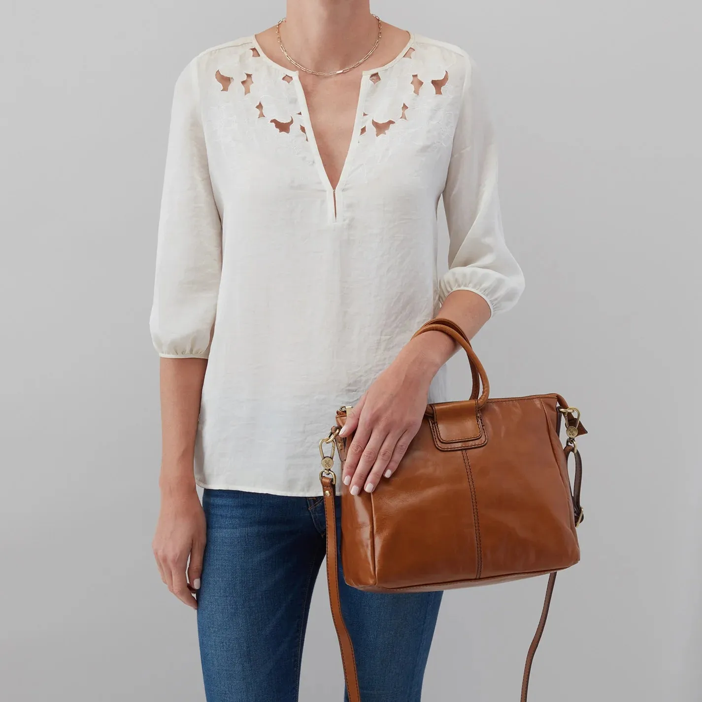 Sheila Medium Satchel by HOBO | Truffle