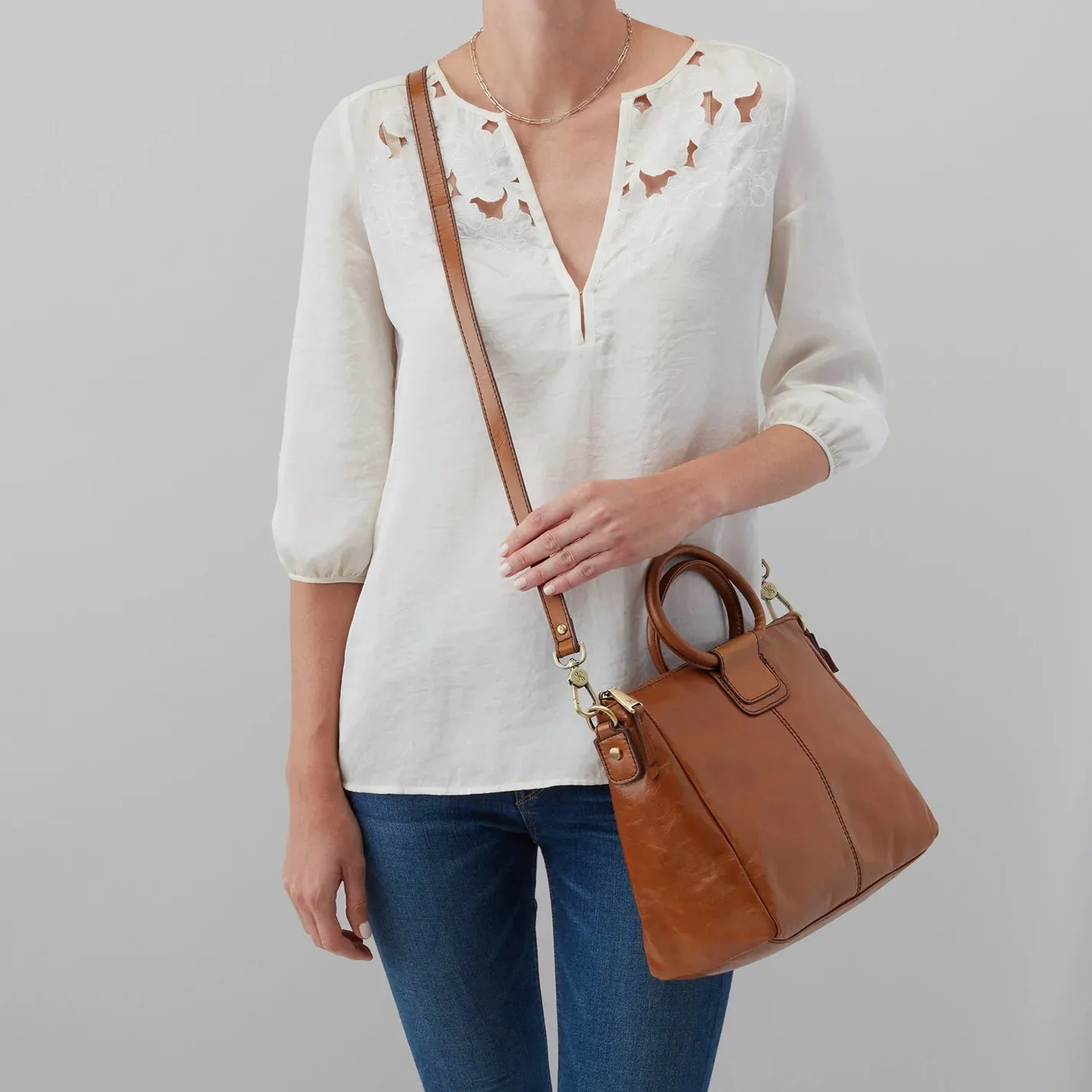 Sheila Medium Satchel by HOBO | Truffle