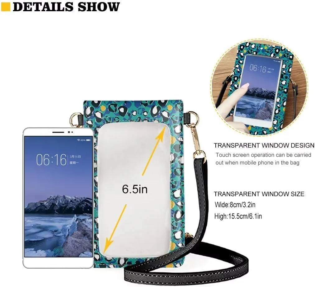 Small Leather Crossbody Bags for Women Cell Phone Purse Over Shoulder Strap