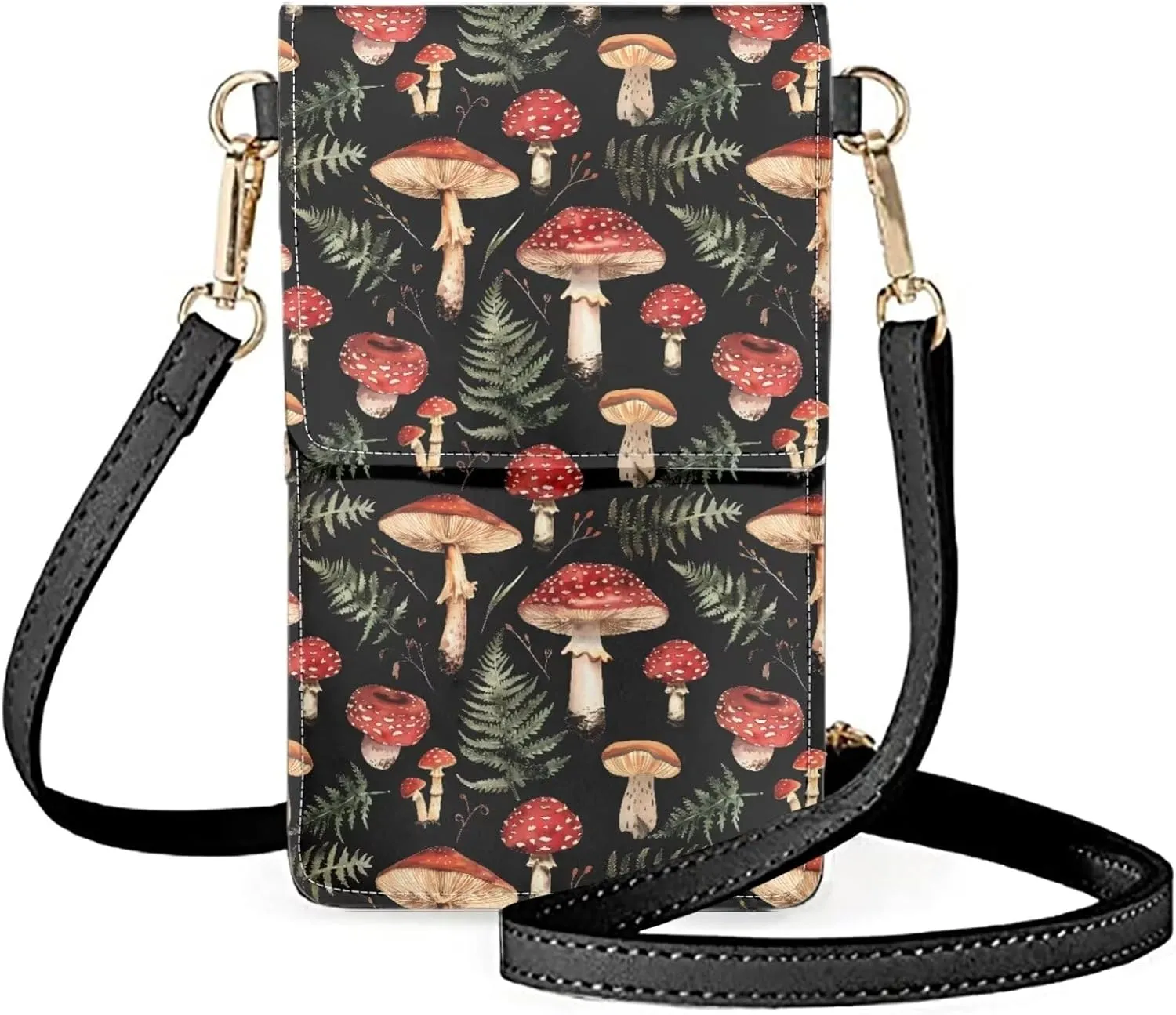 Small Leather Crossbody Bags for Women Cell Phone Purse Over Shoulder Strap