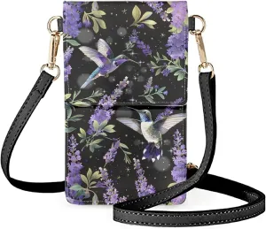 Small Leather Crossbody Bags for Women Cell Phone Purse Over Shoulder Strap