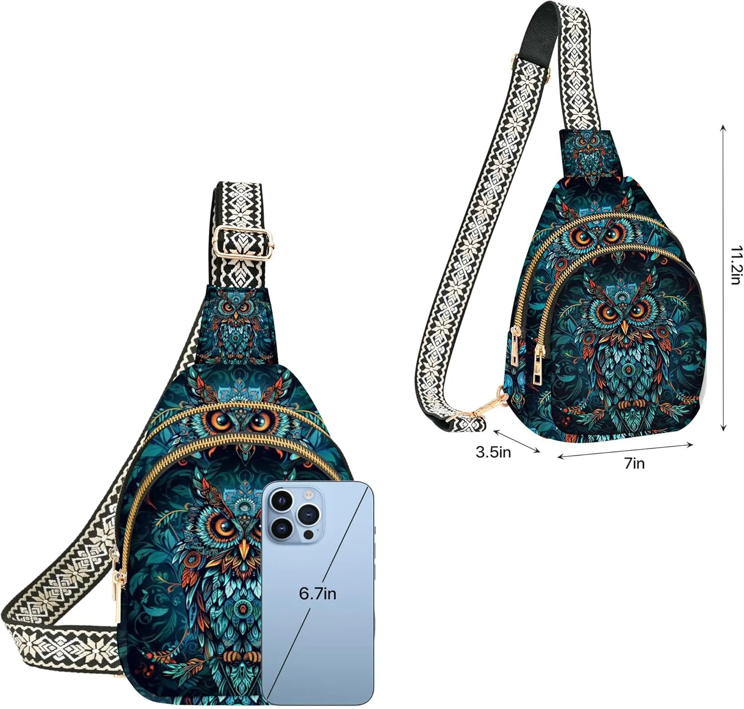 Small Sling Bag for Women Leather Crossbody Bags Sling Backpack for Outdoor Travel