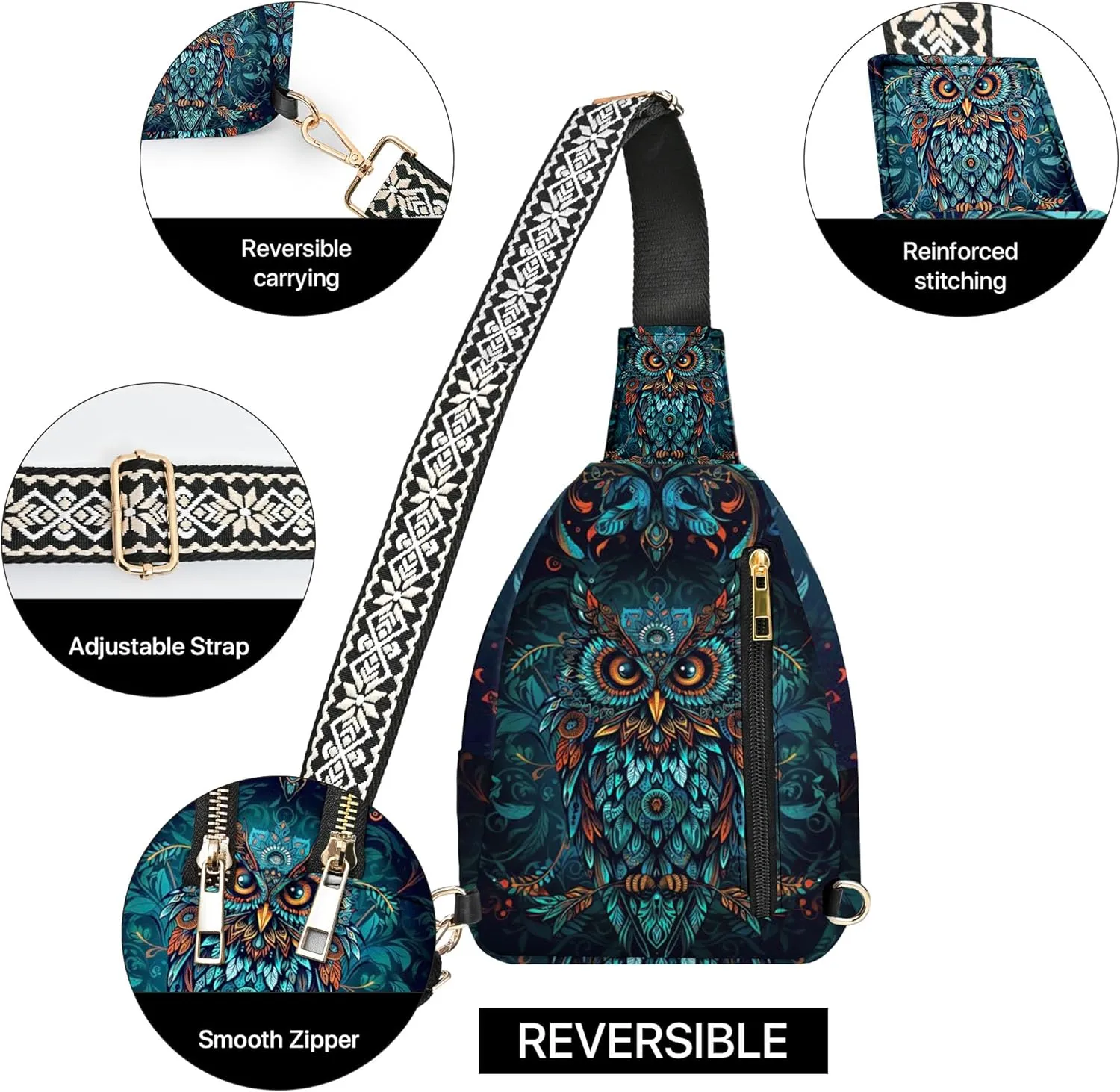 Small Sling Bag for Women Leather Crossbody Bags Sling Backpack for Outdoor Travel