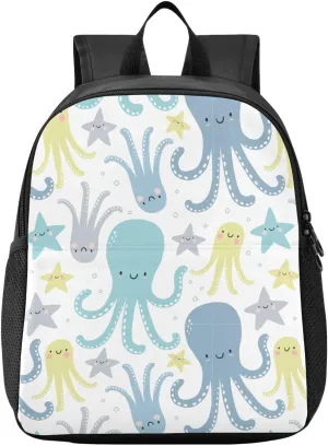 Starfish Cartoon Toddler Backpack for Boys Girls 3-6 Mini Backpacks for Elementary Lightweight Kids Bookbag for Preschool Kindergarten for Travel School