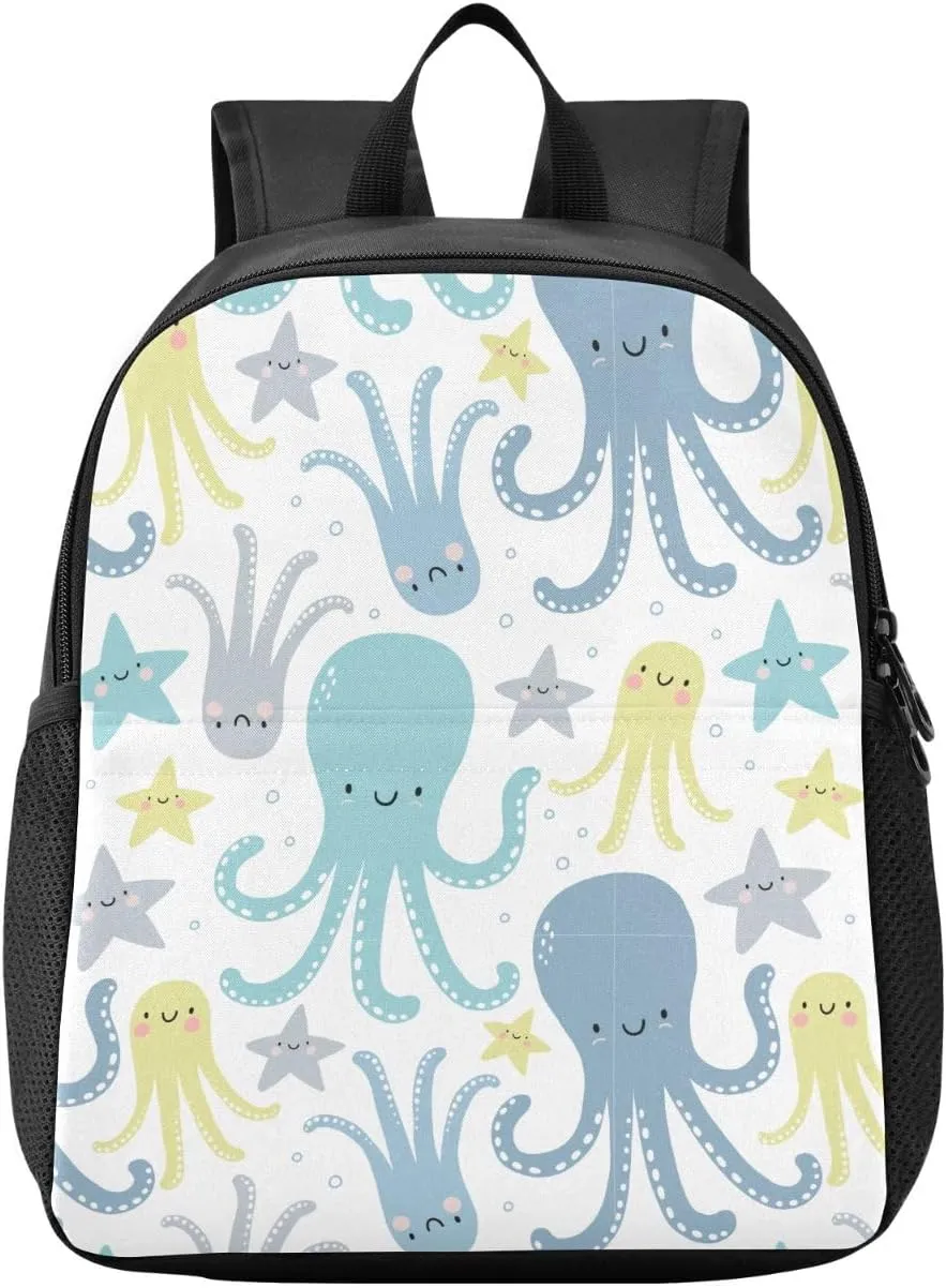 Starfish Cartoon Toddler Backpack for Boys Girls 3-6 Mini Backpacks for Elementary Lightweight Kids Bookbag for Preschool Kindergarten for Travel School