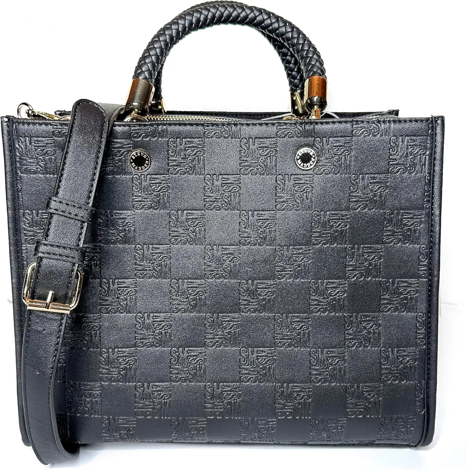 Steve Madden Bjeannee Satchel Bag (Black)