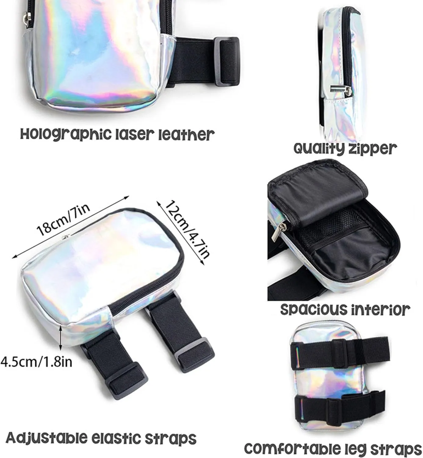 Thigh Bag - Carnival Leg Harness Bag - Outdoor Leg Pouch | Adjustable Harness for Women | Stylish Festival Waist Pouch | Secure Storage for Party & Travel