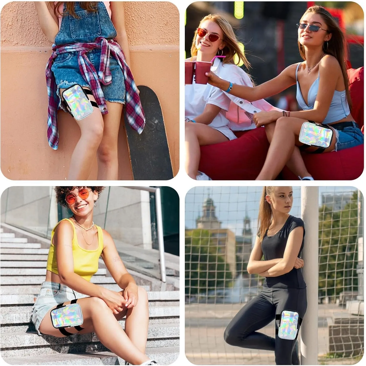 Thigh Bag - Carnival Leg Harness Bag - Outdoor Leg Pouch | Adjustable Harness for Women | Stylish Festival Waist Pouch | Secure Storage for Party & Travel
