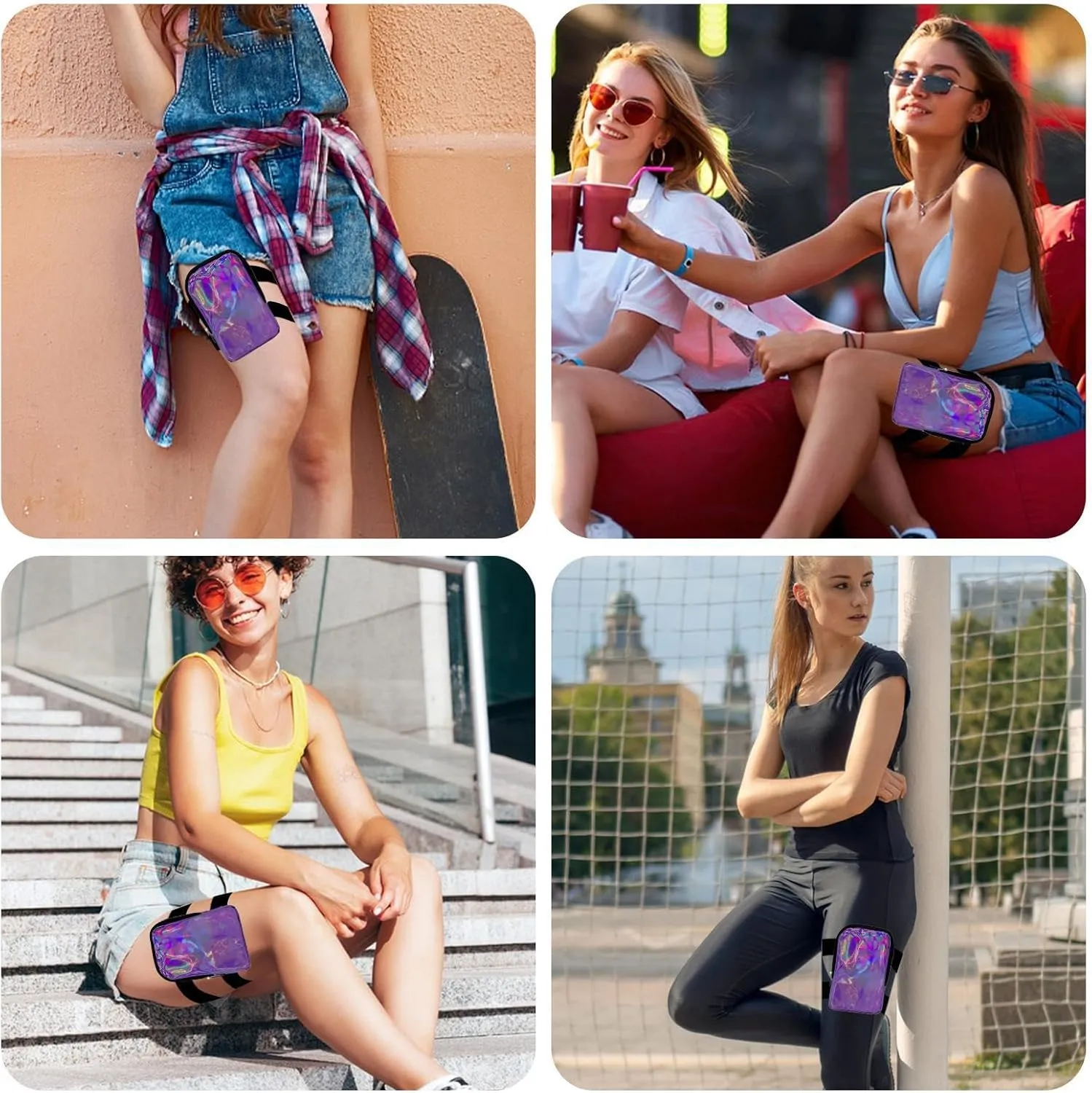 Thigh Bag - Carnival Leg Harness Bag - Outdoor Leg Pouch | Adjustable Harness for Women | Stylish Festival Waist Pouch | Secure Storage for Party & Travel