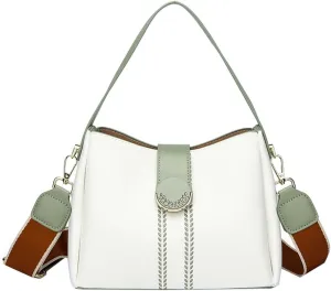 Tote Bag for Women Vintage Shoulder Bag Vegan Leather Hobo Crossbody Bag Small Satchel Handbag Purse