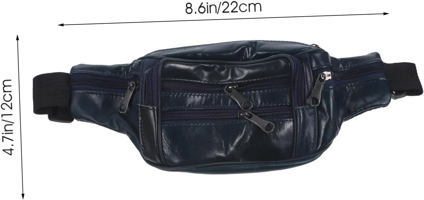 Travel Pouch for Men Men's Fanny Pack Coin Purse Waist Bag Adjustable Belt