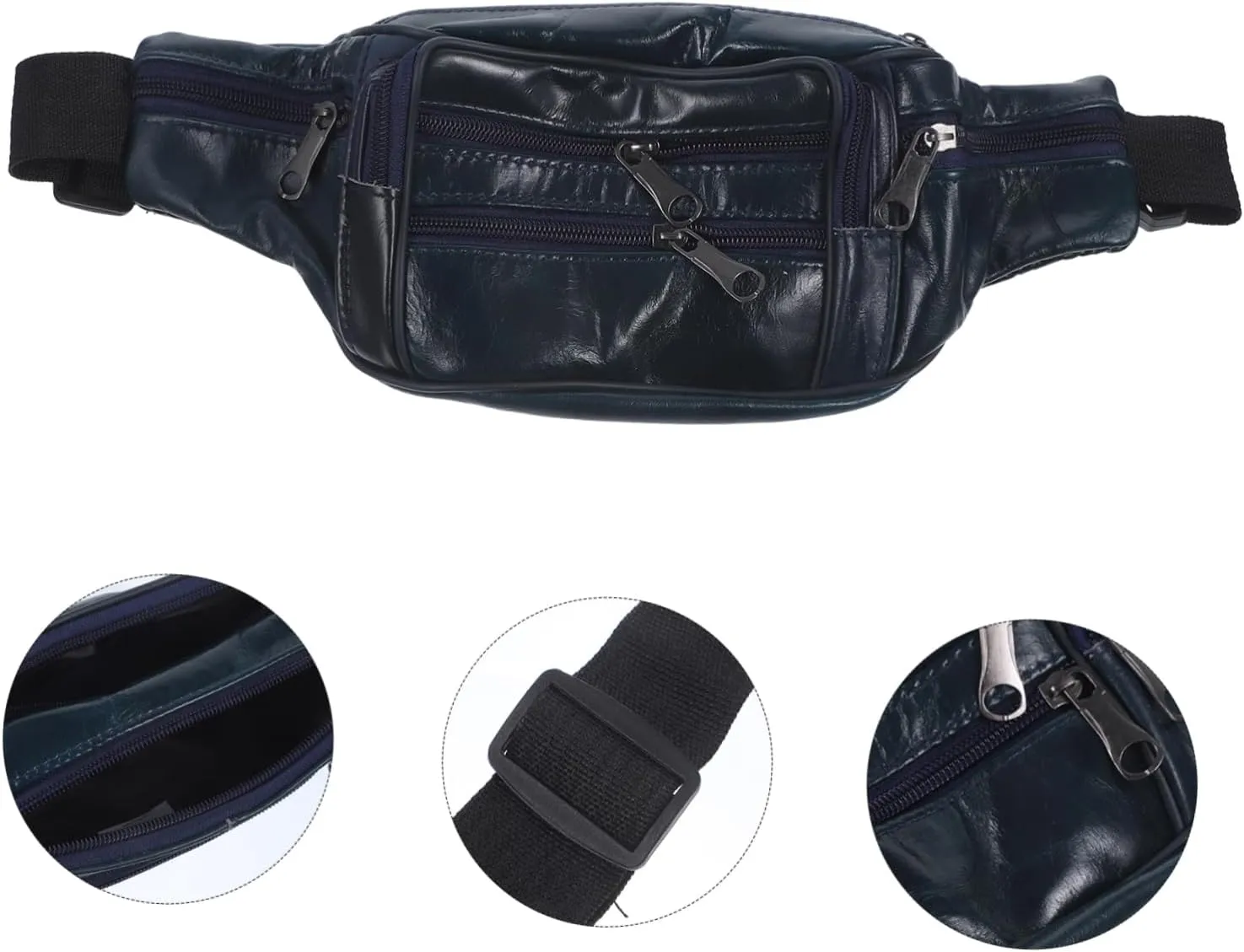 Travel Pouch for Men Men's Fanny Pack Coin Purse Waist Bag Adjustable Belt