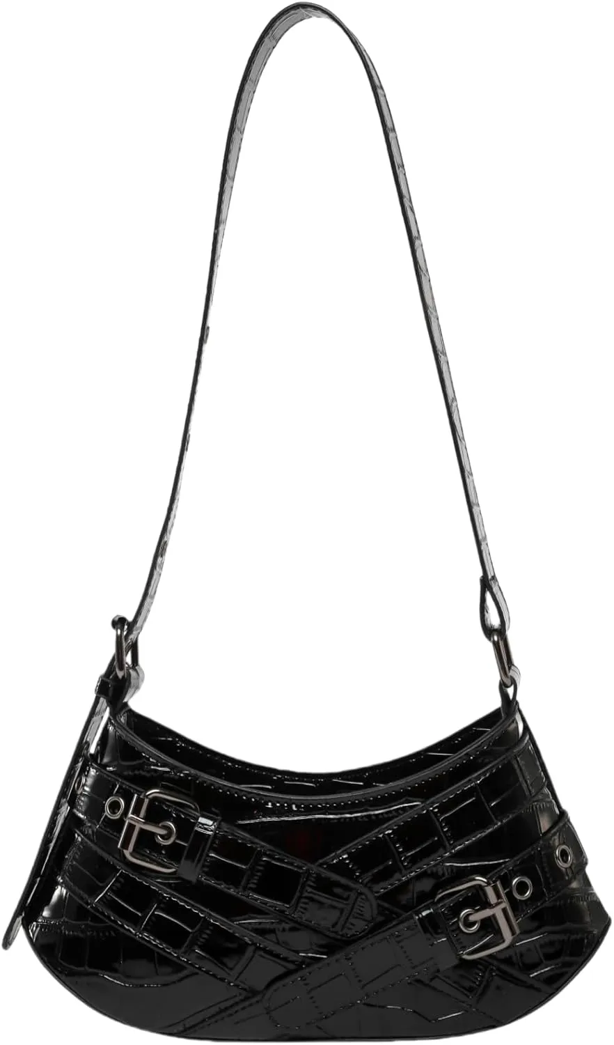Trendy Shoulder Bag for Women Handbag and Purses Vegan Leather Y2K Underarm Hobos
