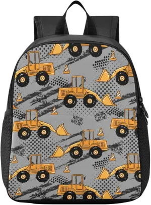 Truck Dot Toddler Backpack for Boys Girls 3-6 Mini Backpacks for Elementary Lightweight Kids Bookbag for Preschool Kindergarten for Travel School