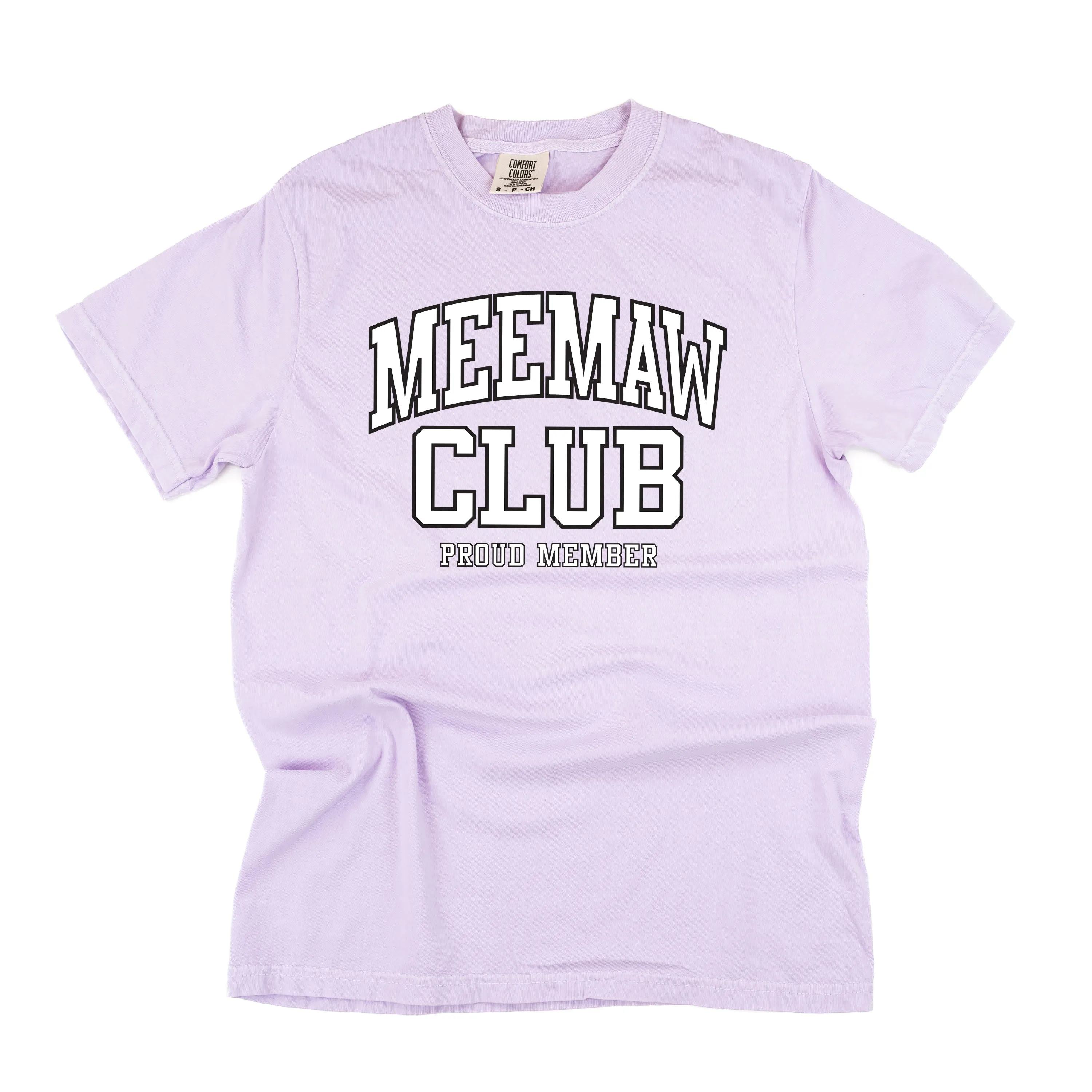 Varsity Style - MEEMAW Club - Proud Member - SHORT SLEEVE COMFORT COLORS TEE