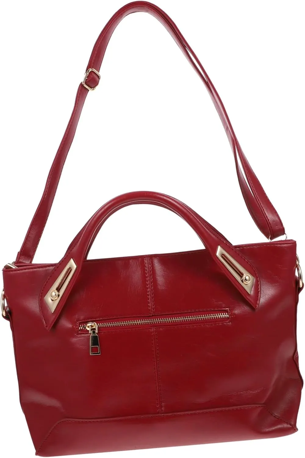 Vintage Oil Waxed Leather Purse Women's Large Shoulder Crossbody Bag Satchel Body Polene Bag for Women