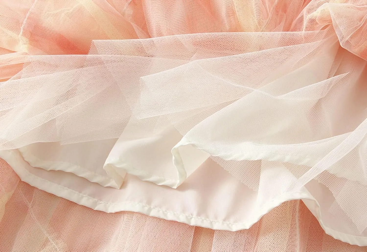 Womens Gradient Ruffle Tulle Skirt High Waist Asymmetrical Midi Tulle Skirt Tiered 2025 Boho Summer A-line Skirts