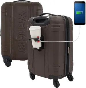 Wrangler Astral Hardside Luggage, Cedar, 20-Inch Carry-On