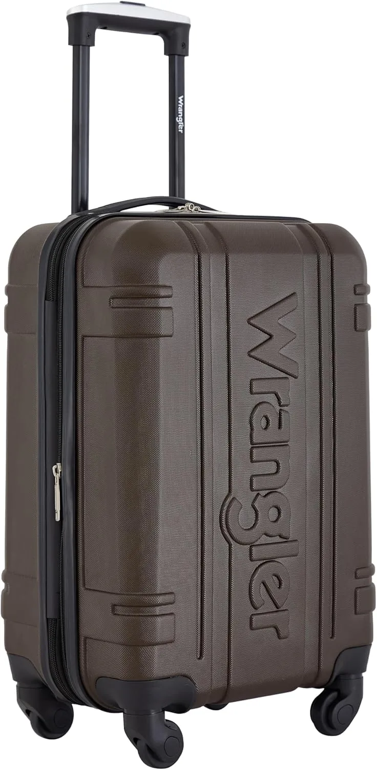 Wrangler Astral Hardside Luggage, Cedar, 20-Inch Carry-On