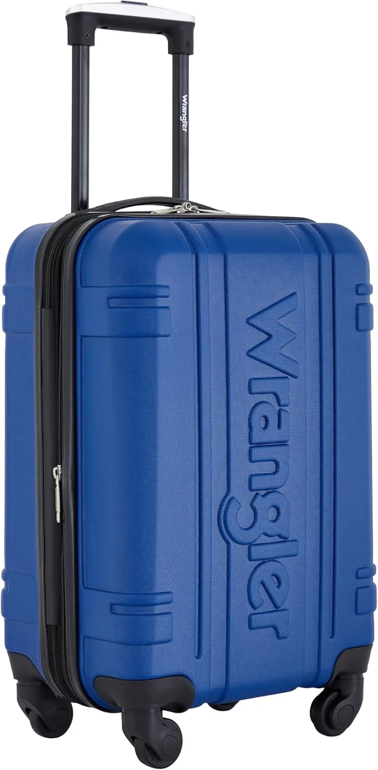 Wrangler Astral Hardside Luggage, Classic Blue, 20-Inch Carry-On