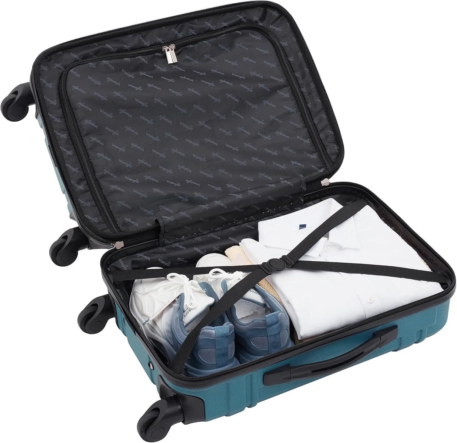 Wrangler Astral Hardside Luggage, Hydro, 20-Inch Carry-On